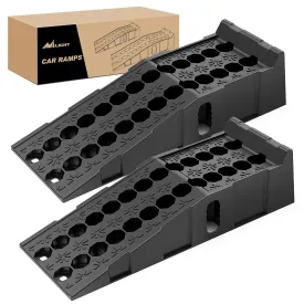 6.7Inch Lift Heavy Duty Truck Ramps 16000lb Capacity Portable Service Ramps