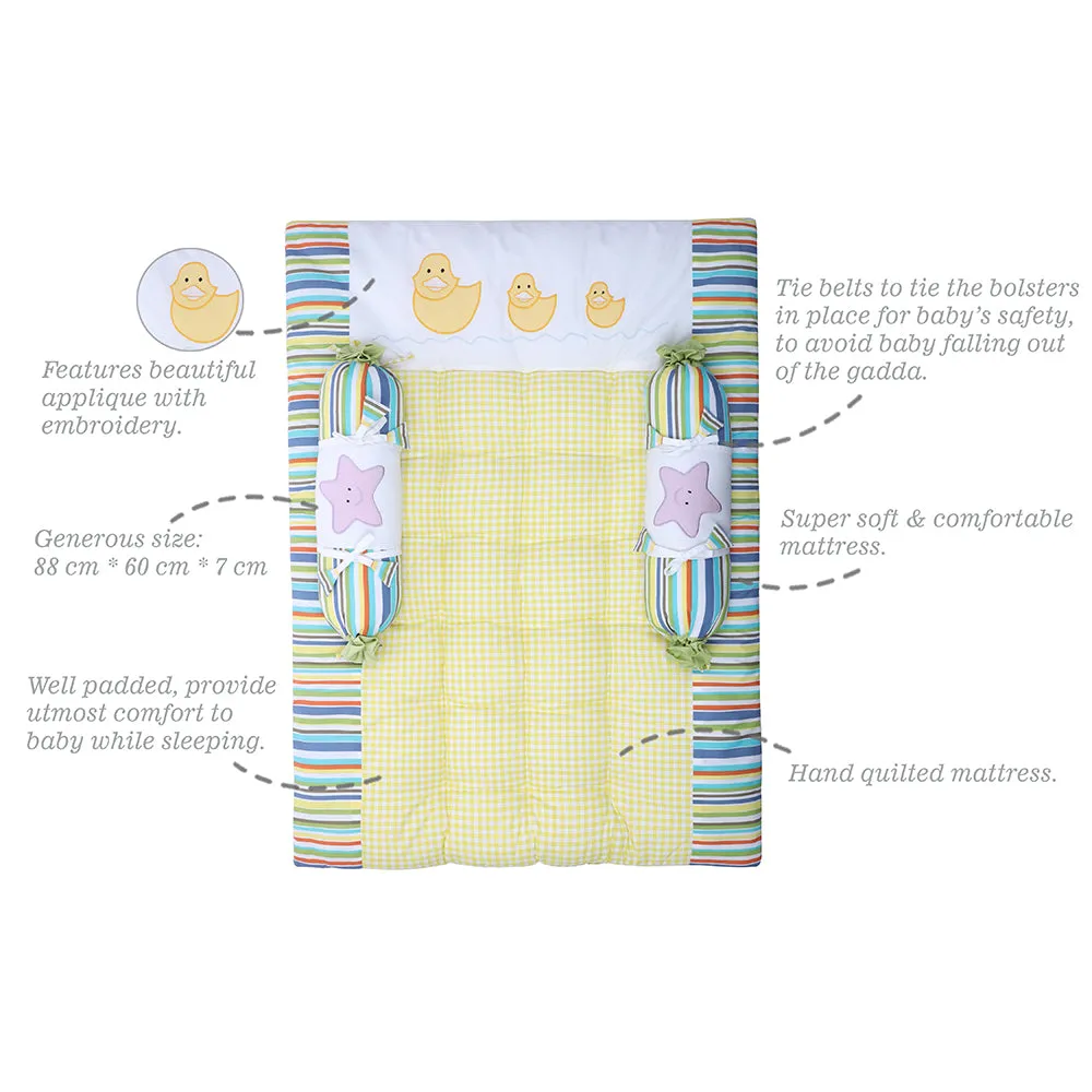 Abracadabra Cotton Bedding/Gadda Set 123 Theme - Yellow