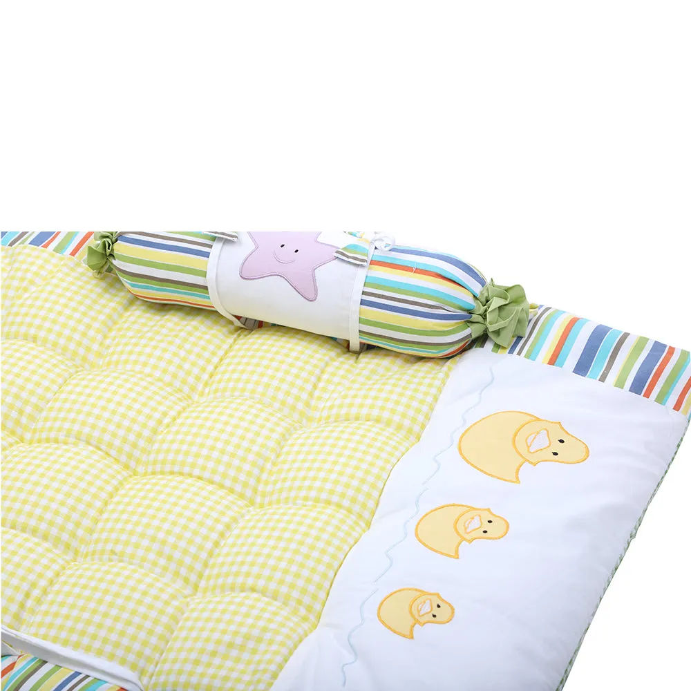 Abracadabra Cotton Bedding/Gadda Set 123 Theme - Yellow