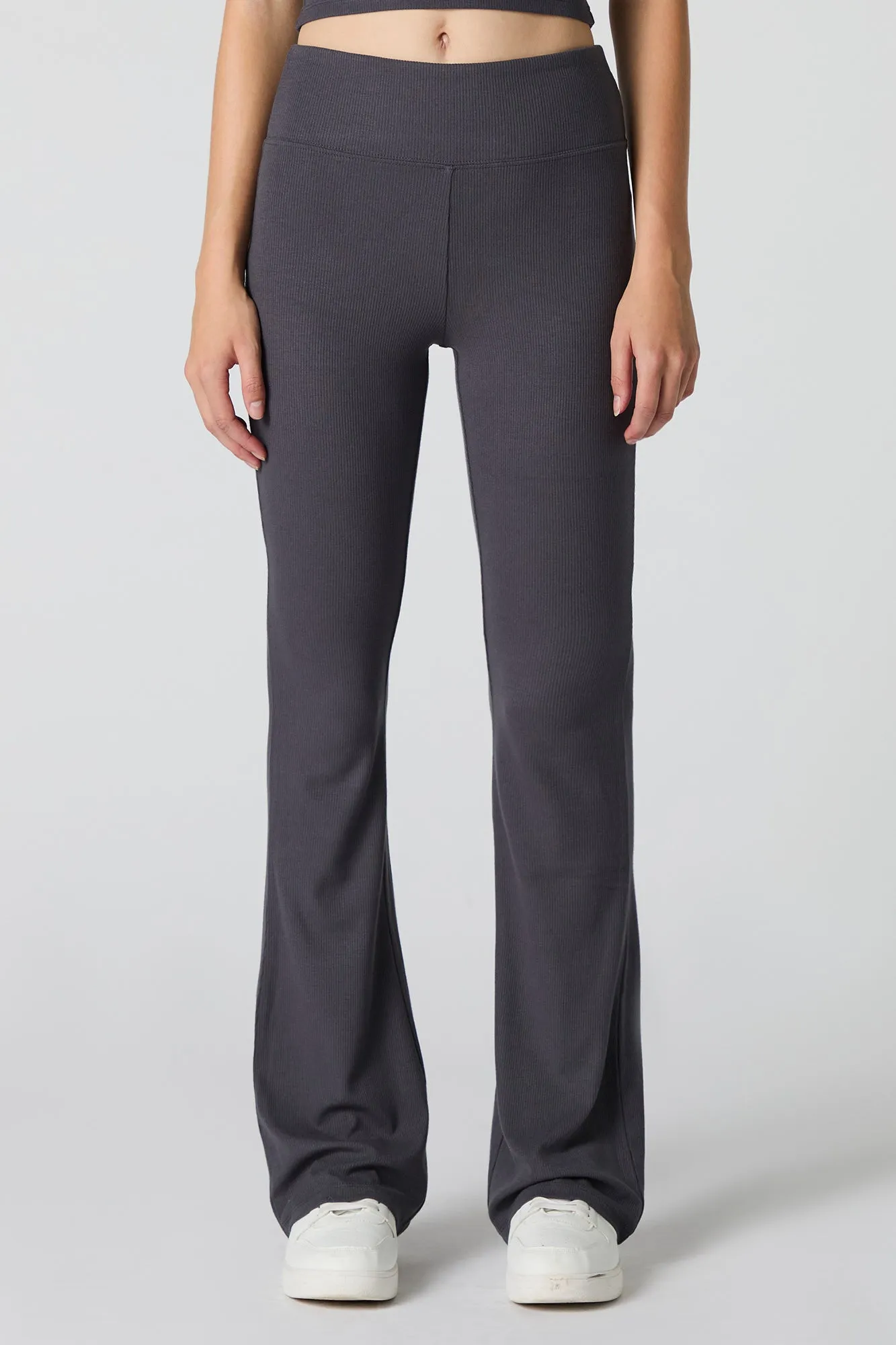 Active Ribbed Flare Pant