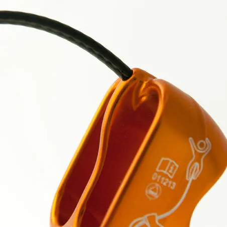 Belaying system and descender - tubik 2 orange