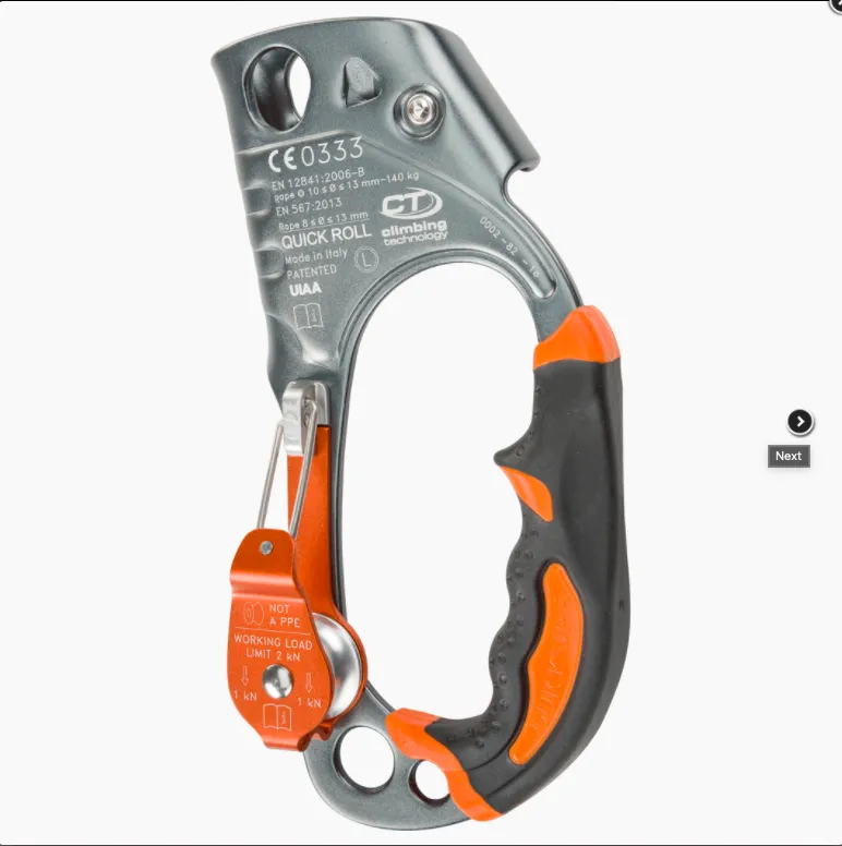 Climbing Technology QUICK ROLL Hand Ascender With Pulley 140kg