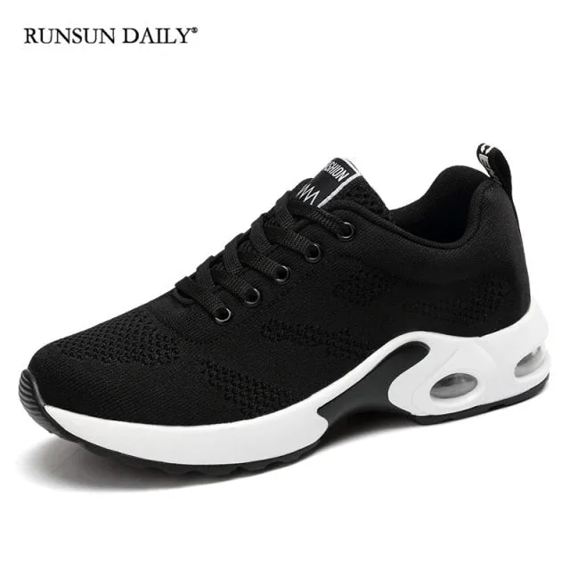 Fashion Women Sneakers Air Cushion Soft Bottom Running Shoes