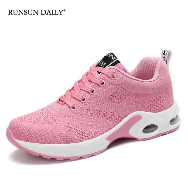 Fashion Women Sneakers Air Cushion Soft Bottom Running Shoes