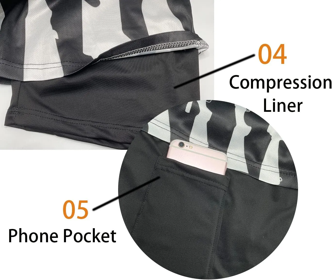 feelacle Mens Swim Trunks 9 Inch Inseam Board Shorts Beach Swimwear Bathing Suit with Compression Liner and Pockets