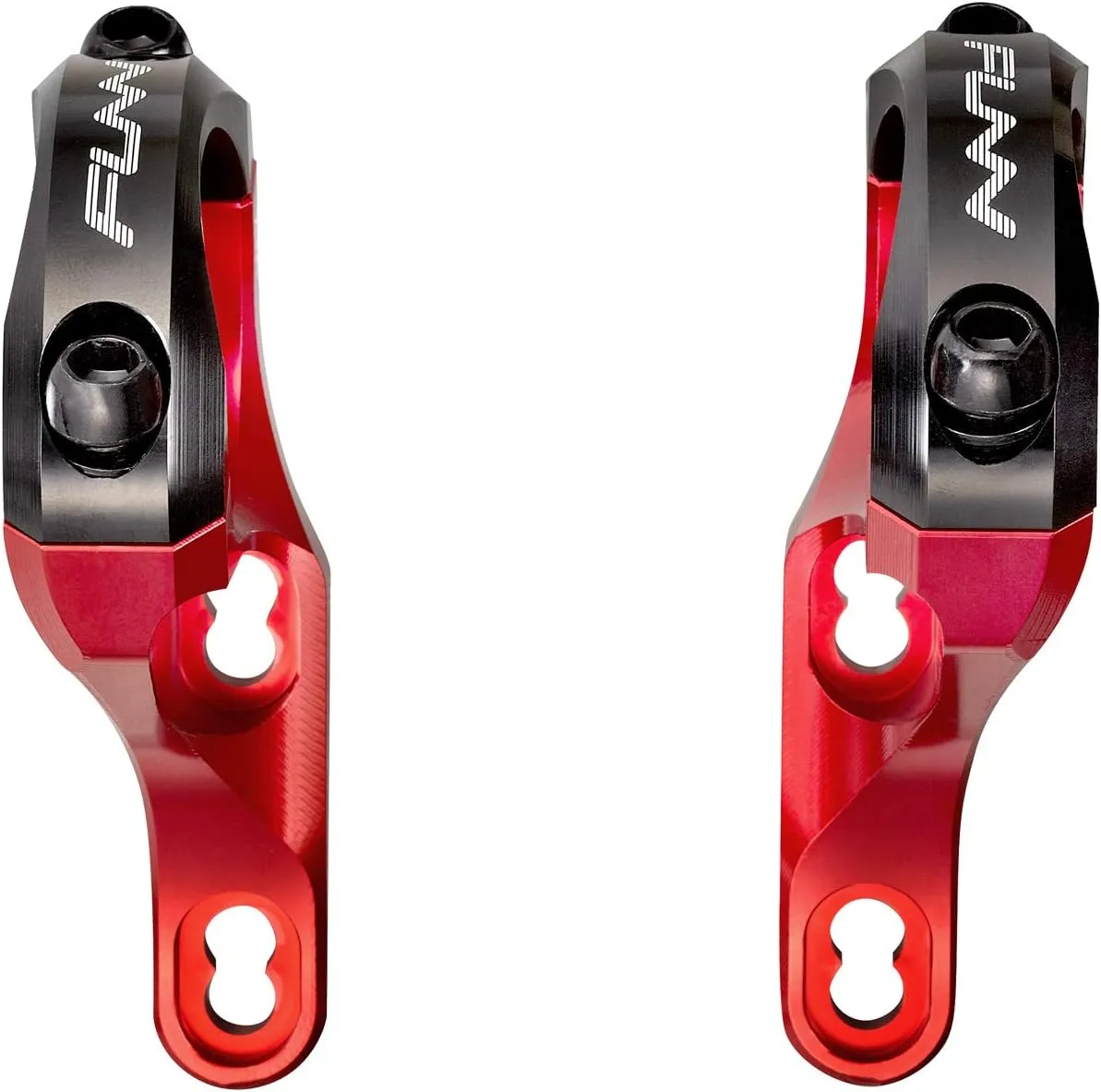Funn RSX Mountain Bike Direct Mount Bike Stem with 31.8mm Bar Clamp, 2 Pieces Lightweight Split Design for Dual Crown Forks, Adjustable Extension 45-50mm