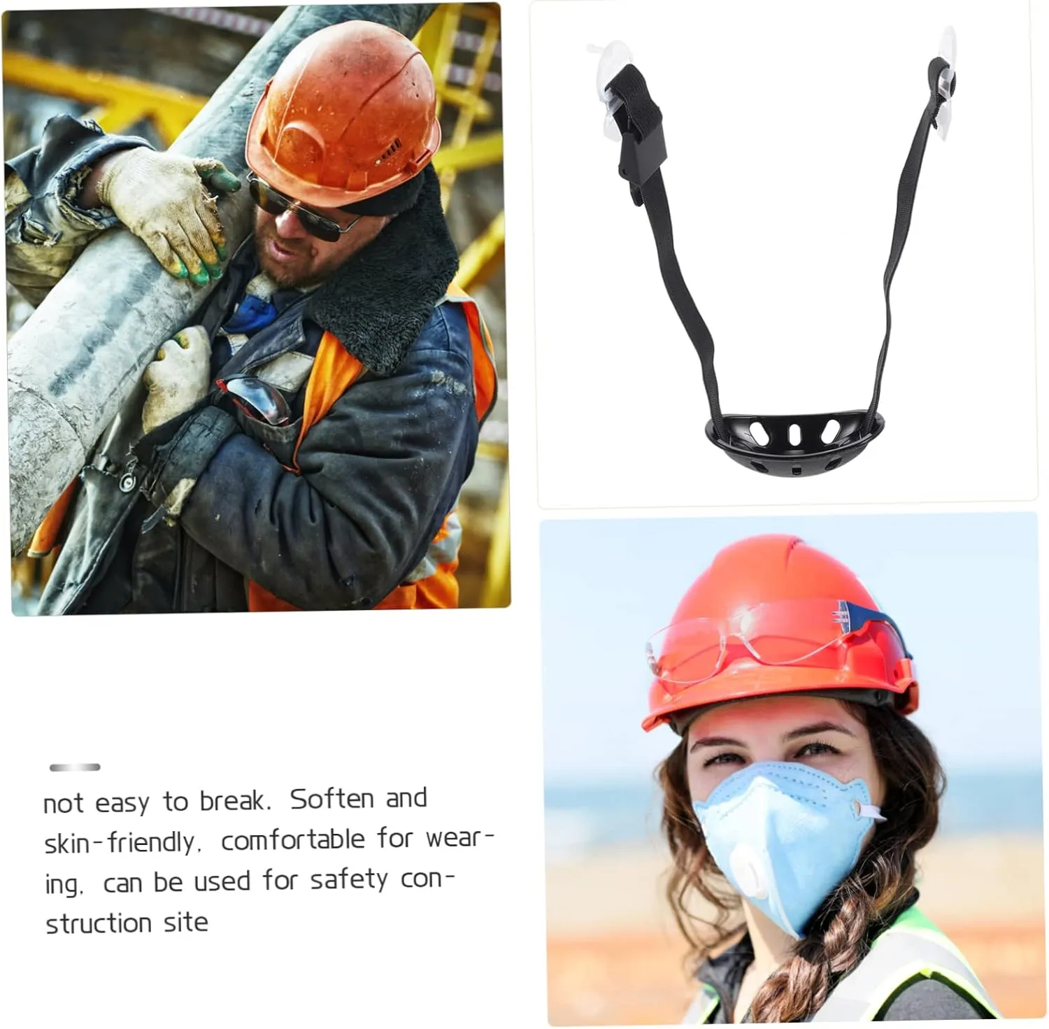 GLEAVI 12pcs Safety Helmet Chin Strap Hard Hat Chin Strap for Football Helmet