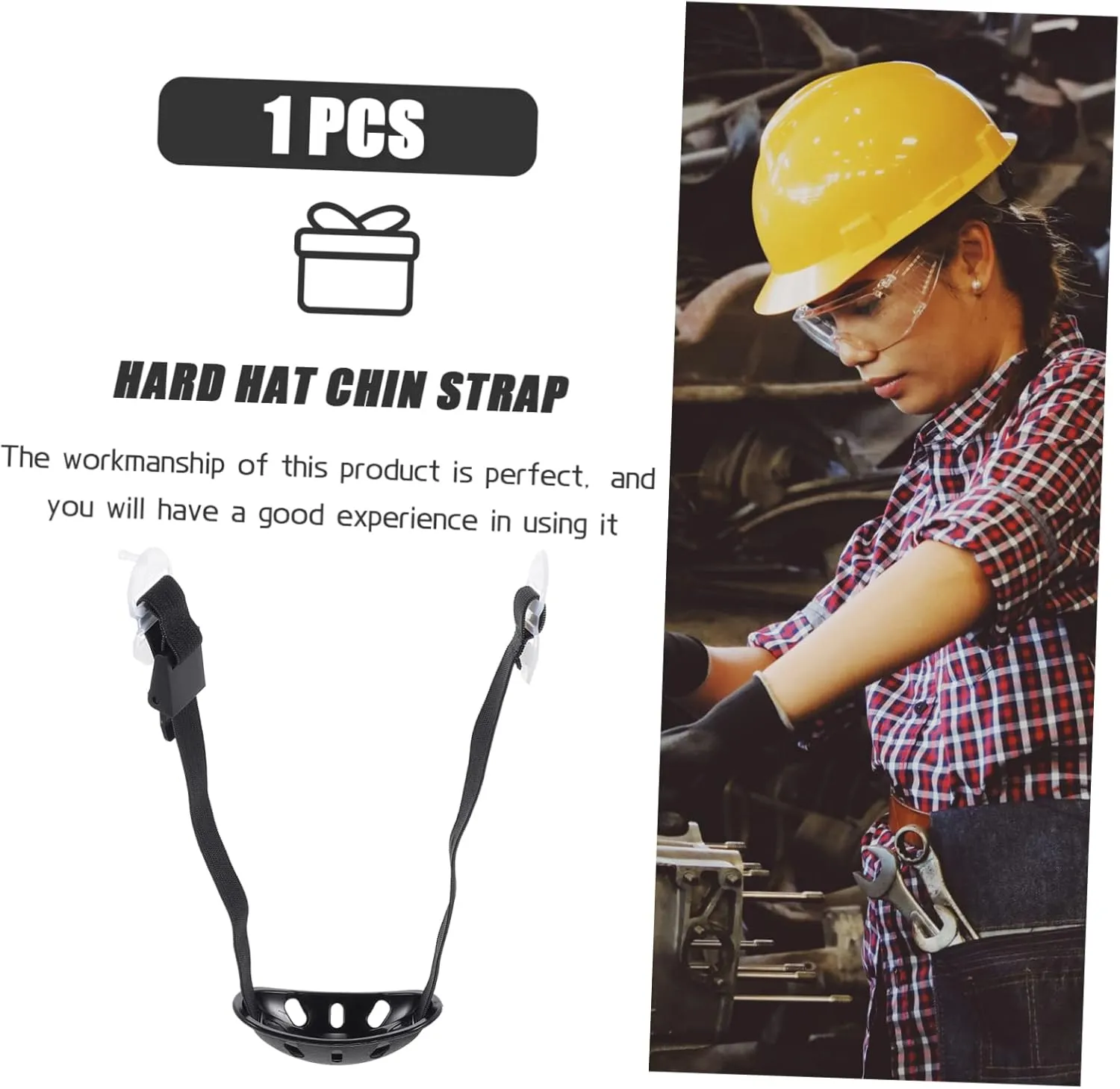 GLEAVI 12pcs Safety Helmet Chin Strap Hard Hat Chin Strap for Football Helmet