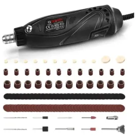 GOXAWEE Rotary Tool Kit W/ 115pcs Rotary Tool Accessories | Flex Shaft & Universal Collet