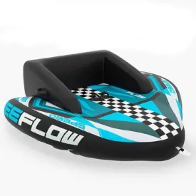 Heavy-Duty Inflatable Towable Booster Tube - Two Person Water Tube Boating Float Tow Raft, Watersports Inflatable Pull Boats/Tubes/Towables w/Foam Seats, PVC Bladder, Handles Heavy-Duty Inflatable Towable Booster Tube - Two Person Water Tube Boating Float Tow Raft, Watersports Inflatable Pull Boats/Tubes/Towables w/Foam Seats, PVC Bladder, Handles