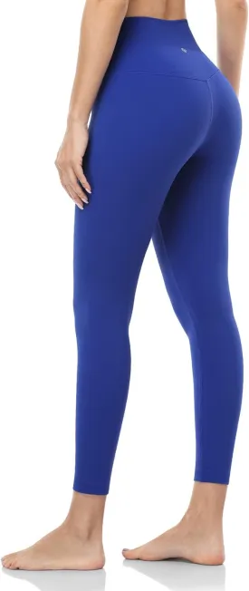 HeyNuts Essential/Pure&Plain 7/8 Leggings, High Waisted Compression Soft Pants Workout Athletic Yoga Pants 25"