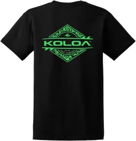 Koloa Surf Diamond Thruster Surfboards Logo Cotton T-Shirts in Reg, Big and Tall