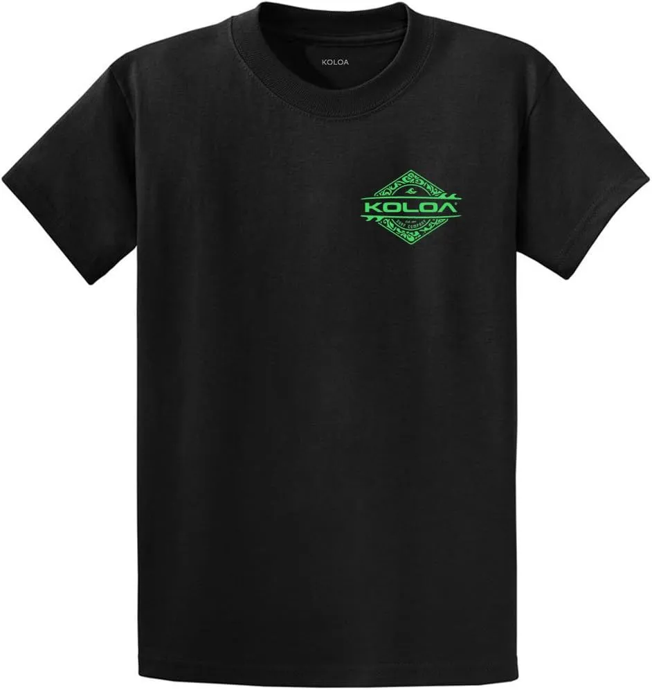 Koloa Surf Diamond Thruster Surfboards Logo Cotton T-Shirts in Reg, Big and Tall