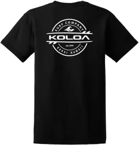 Koloa Surf Mens ol' Koloa Logo Heavyweight Cotton T-Shirt in Reg Big and Tall