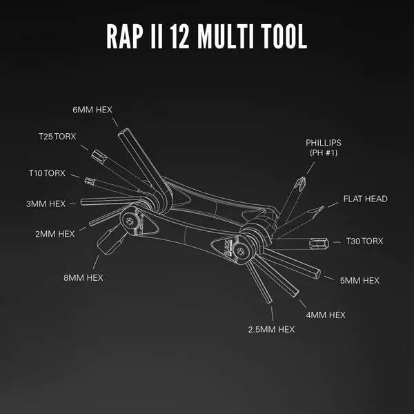 Lezyne RAP II 12 Multi-Tool