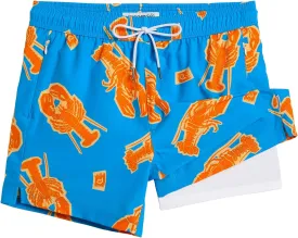 maamgic Mens 5.5 Inch Swim Trunks with Compression Liner Board Shorts Quick Dry Beach Swimwear with Zipper Pockets maamgic Mens 5.5 Inch Swim Trunks with Compression Liner Board Shorts Quick Dry Beach Swimwear with Zipper Pockets