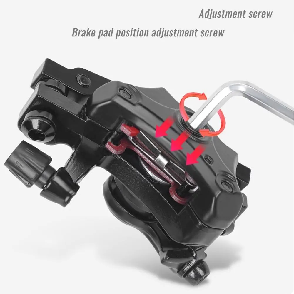 Mountain Bike Disk Brake Set G3/ HS1 Bicycle Disc Brake Kit Front and Rear 160mm Caliper Rotor with Bolts and Cable