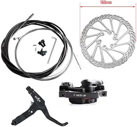 Mountain Bike Disk Brake Set G3/ HS1 Bicycle Disc Brake Kit Front and Rear 160mm Caliper Rotor with Bolts and Cable Mountain Bike Disk Brake Set G3/ HS1 Bicycle Disc Brake Kit Front and Rear 160mm Caliper Rotor with Bolts and Cable