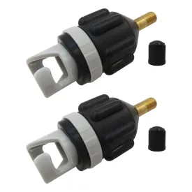Premium 2x Inflatable Boat SUP Pump Adapter, Premium Conventional Air Adapter, Quickly Inflation and Strong Sealing SUP Pump Adapter, for Inflatable Boat, Paddleboard and Kayak, Black Premium 2x Inflatable Boat SUP Pump Adapter, Premium Conventional Air Adapter, Quickly Inflation and Strong Sealing SUP Pump Adapter, for Inflatable Boat, Paddleboard and Kayak, Black