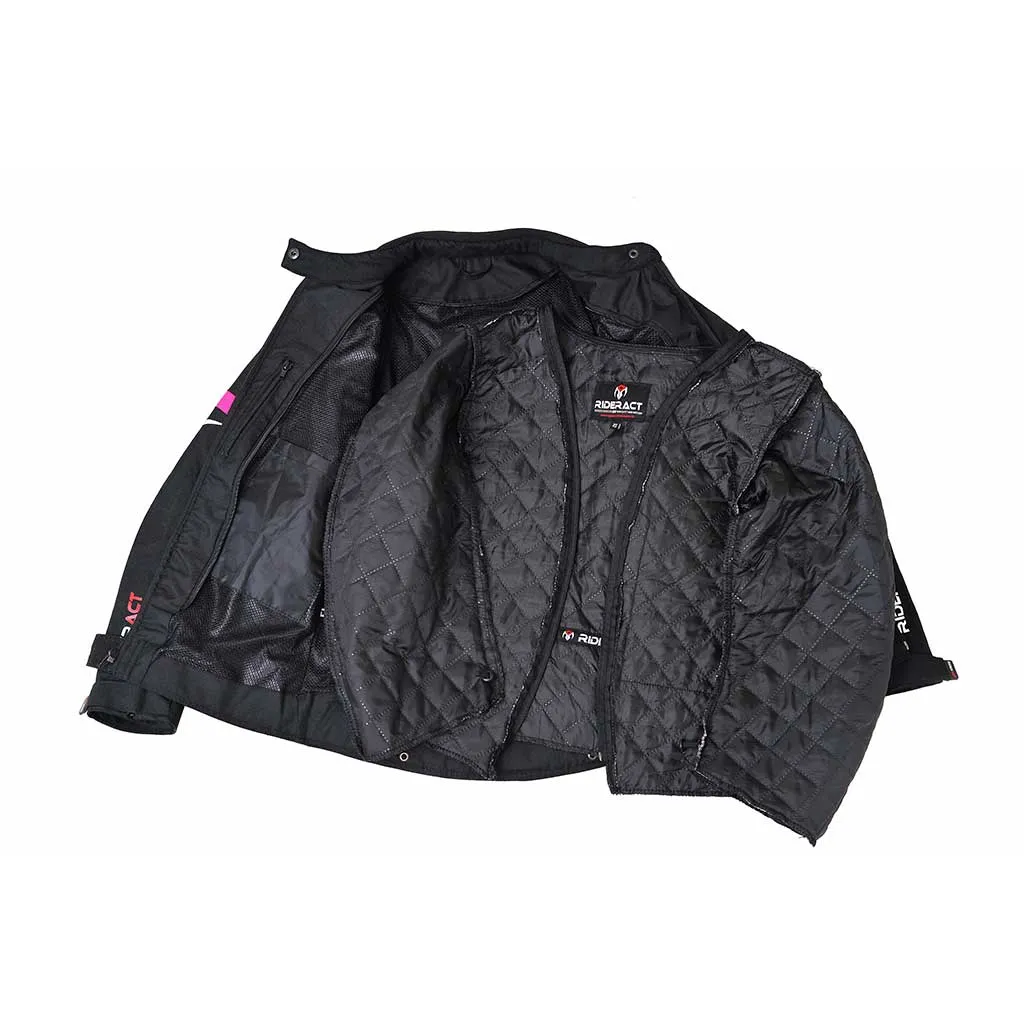 RIDERACT® Womens Motorcycle Jacket Gallop Waterproof Riding Jacket