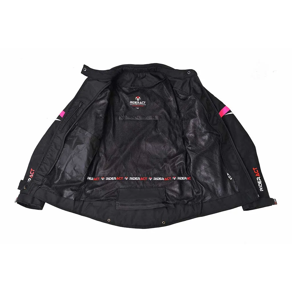 RIDERACT® Womens Motorcycle Jacket Gallop Waterproof Riding Jacket