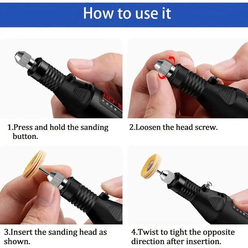 Rotary Tool Kit With 58pcs Rotary Tool Accessories & Flex Shaft | 5 Variable Speed Rotary Multi-Tool For Crafting DIY Project