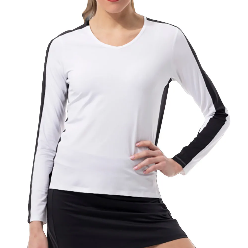 SanSoleil Sunglow Active Womens Tennis Shirt