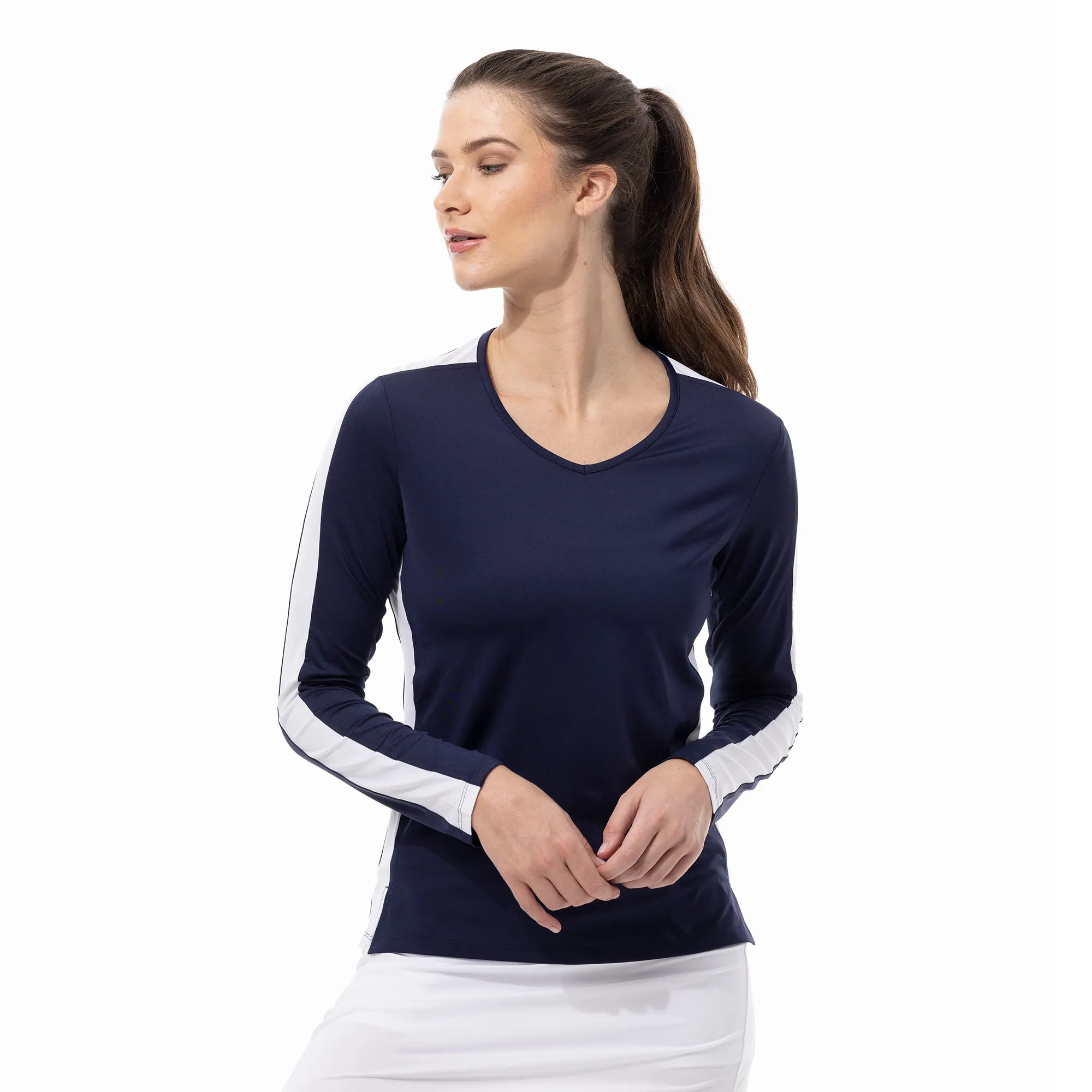 SanSoleil Sunglow Active Womens Tennis Shirt