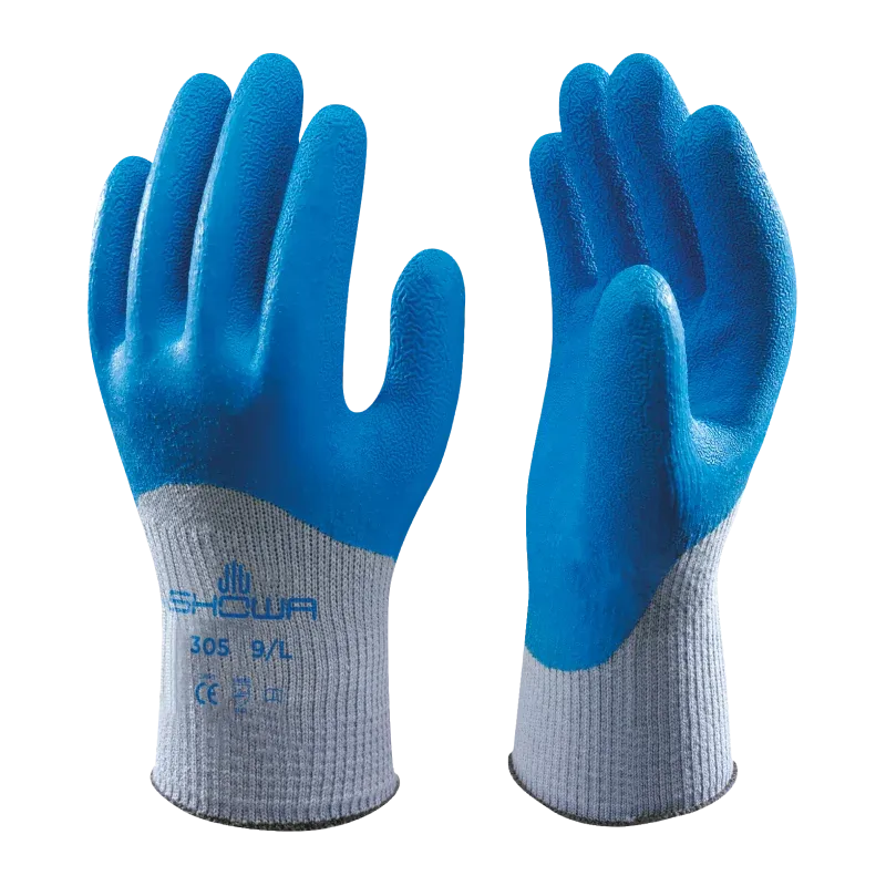 Showa 305 Durable Grip Glove with Latex Coated Palm and Knuckles