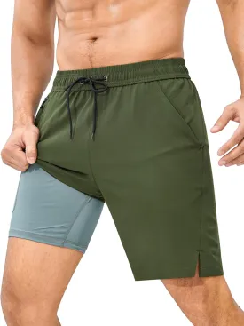SILKWORLD Mens Swim Trunks Quick Dry Bathing Suit Board Swimming Shorts with Zipper Pockets and Compression Liner SILKWORLD Mens Swim Trunks Quick Dry Bathing Suit Board Swimming Shorts with Zipper Pockets and Compression Liner