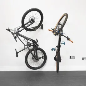 StoreYourBoard SwivelStow Mountain Bike Storage Rack 2 Pack  Heavy Duty Bike Hanger, No-Lift Bike Wall Mount for Garage Bike Storage, MTB and E-Bike, Holds 70 lbs, Patent-Pending StoreYourBoard SwivelStow Mountain Bike Storage Rack 2 Pack  Heavy Duty Bike Hanger, No-Lift Bike Wall Mount for Garage Bike Storage, MTB and E-Bike, Holds 70 lbs, Patent-Pending