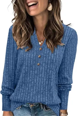 Sweaters for Women Fashion Long Sleeve Tops Pullover V Neck Casual Loose Sweatshirt Sweaters for Women Fashion Long Sleeve Tops Pullover V Neck Casual Loose Sweatshirt