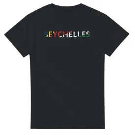 T-shirt Drapeau Seychelles en écriture