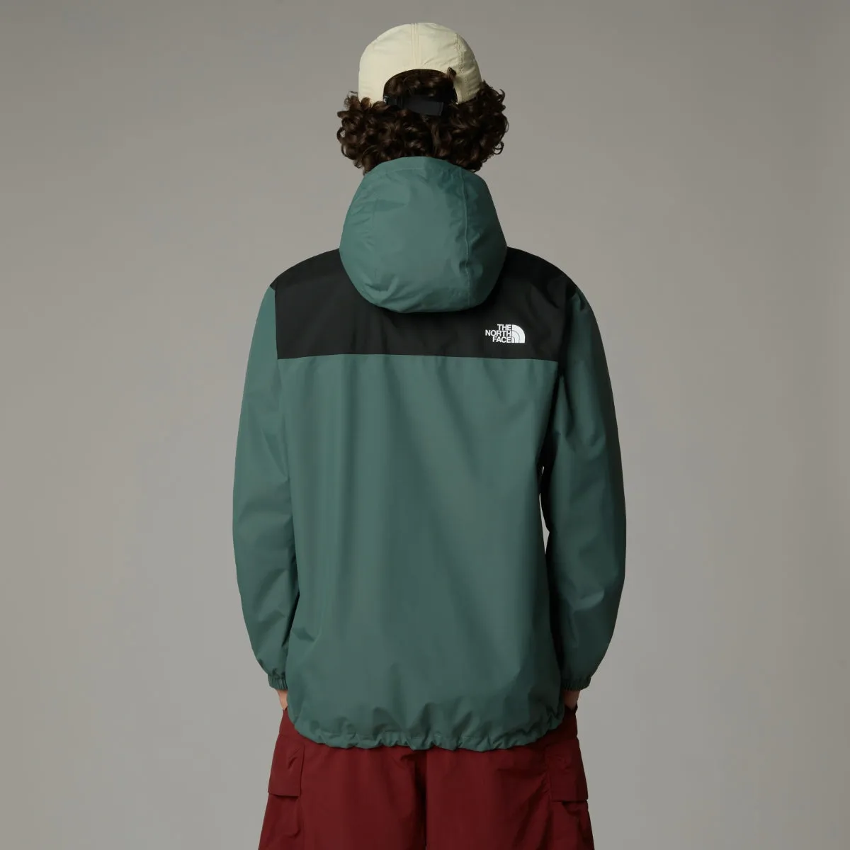 The North Face Antora Waterproof Men's Jacket | Duck Green-TNF Black