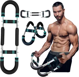 Twister Arm Trainer, 2025 Pro Adjustable Spring Workout Bar Triceps Chest Exercise Wrist & Forearm Strengthener for Men & Women Portable Upper Body Machines Detachable Fitness Anywhere Home Exerciser Twister Arm Trainer, 2025 Pro Adjustable Spring Workout Bar Triceps Chest Exercise Wrist & Forearm Strengthener for Men & Women Portable Upper Body Machines Detachable Fitness Anywhere Home Exerciser