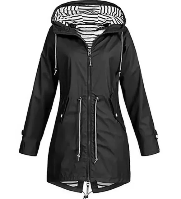 Waterproof jacket with hood
