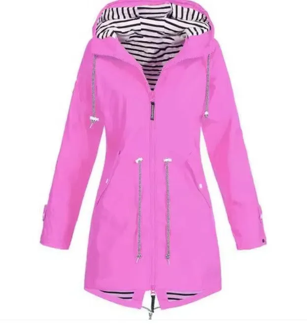 Waterproof jacket with hood