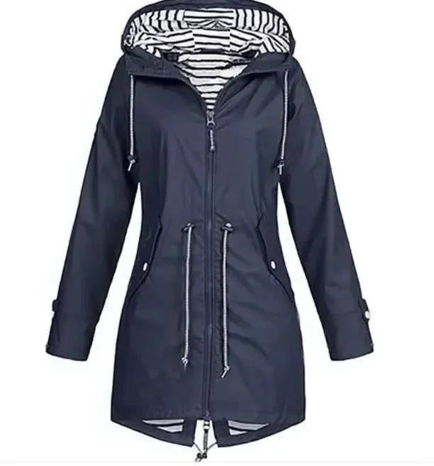 Waterproof jacket with hood