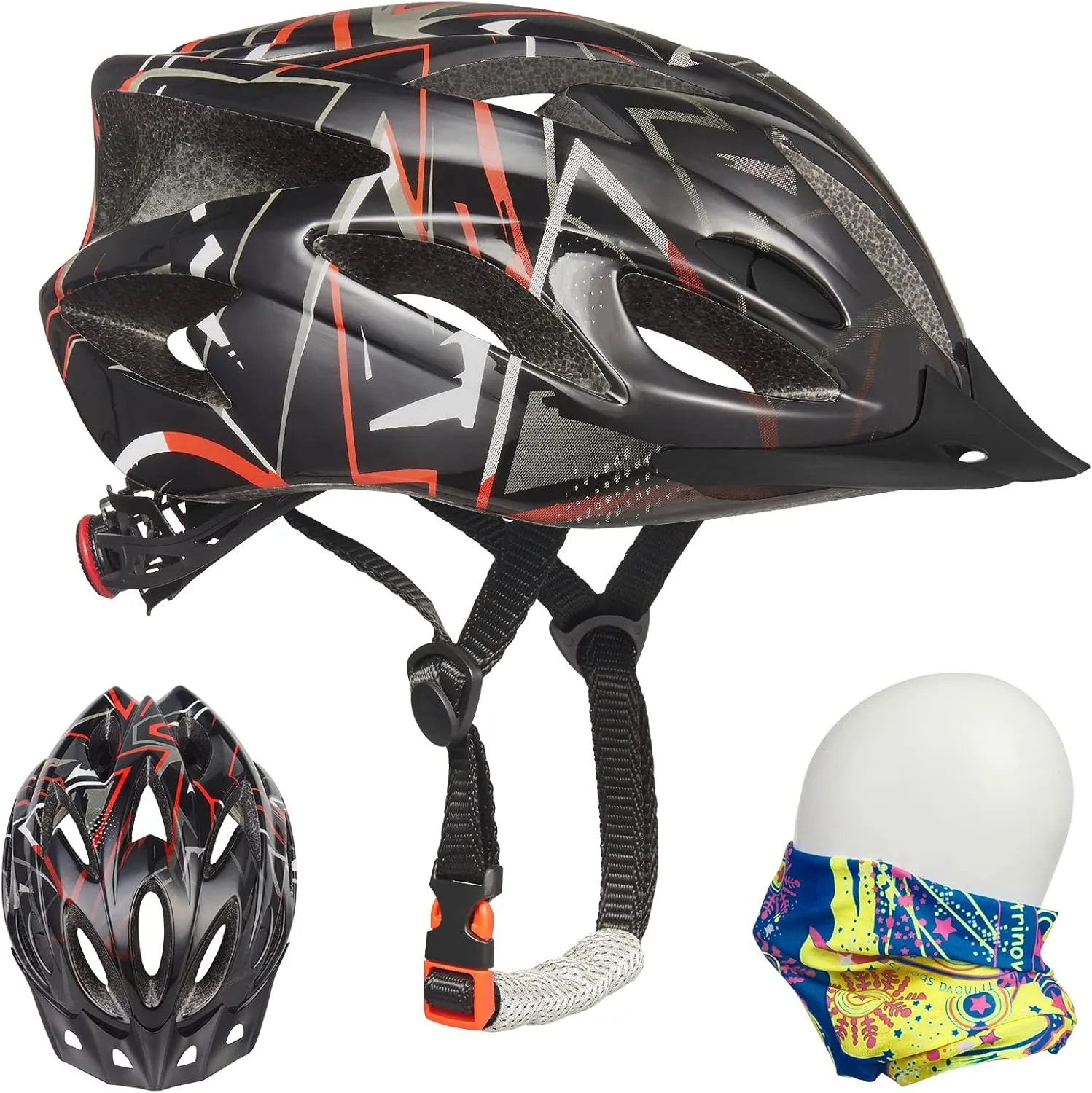 Zacro Adult Bike Helmet Lightweight for Men Women Comfort with Pads&Visor, Certified Bicycle Helmet for Adults Youth Mountain Road Biker